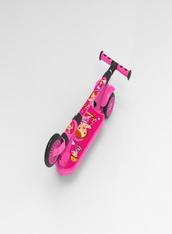 Lacossi Scooter for Kids - Kids Scooter, Skate Scooter, Runner Scooter, Kick Scooter for Kids, Boys, Girls Adjustable Height, Foldable & Weight Capacity 70 kgs with for Indoor and Outdoor (Pink) - Image 2
